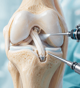 Advanced arthroscopic sports surgery suite at Arihant Hospital Dehradun